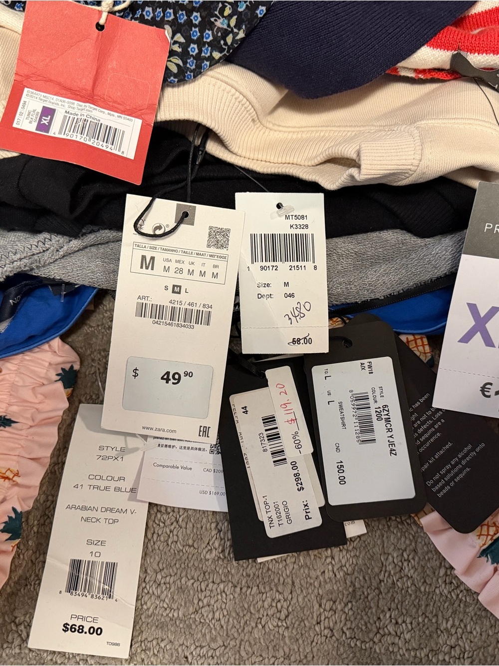 Tops brand new with tags.
